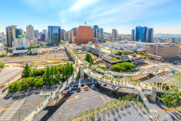 Time Lapse Traffic at Seoul Station in Seoul South Korea - Footage, Video