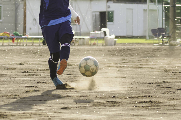 Ποδόσφαιρο πρακτική στην Ιαπωνία - Φωτογραφία, εικόνα