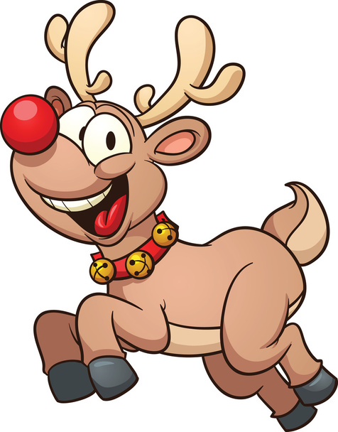 Cartoon reindeer - Vector, Image