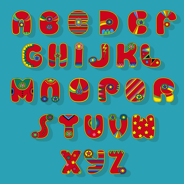 Красный супергеройский алфавит
 - Фото, изображение