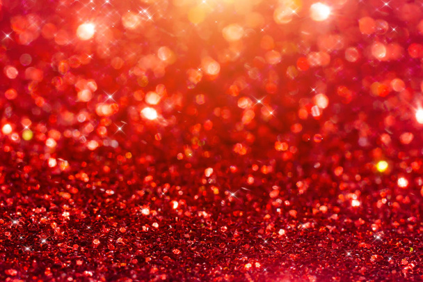 Red Sparkling Glitter bokeh Background. - Foto, immagini