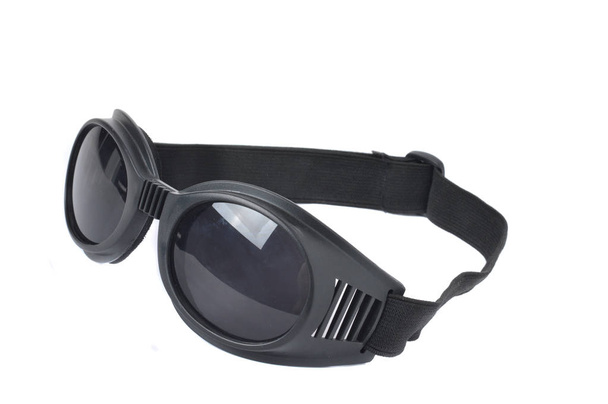 lunettes de moto sur fond blanc
 - Photo, image