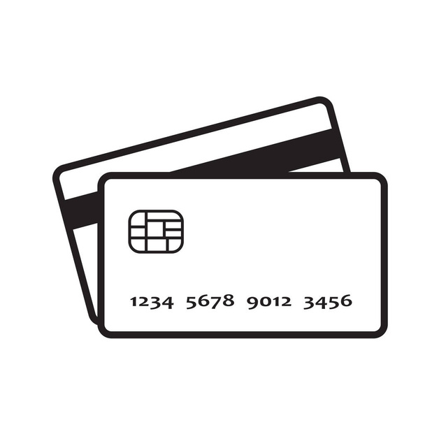 yksinkertainen luottokortin kuvake
 - Vektori, kuva