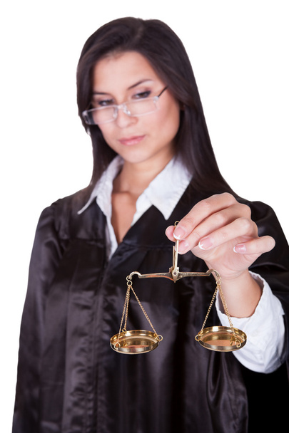 Judge holding the Scales of Justice - Photo, Image