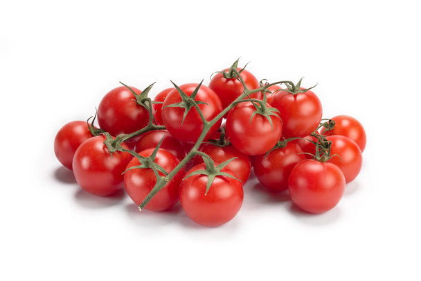 Cherry tomatoes on white background. - Фото, зображення