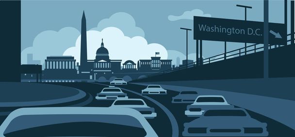 Washington DC Skyline - Vector, imagen
