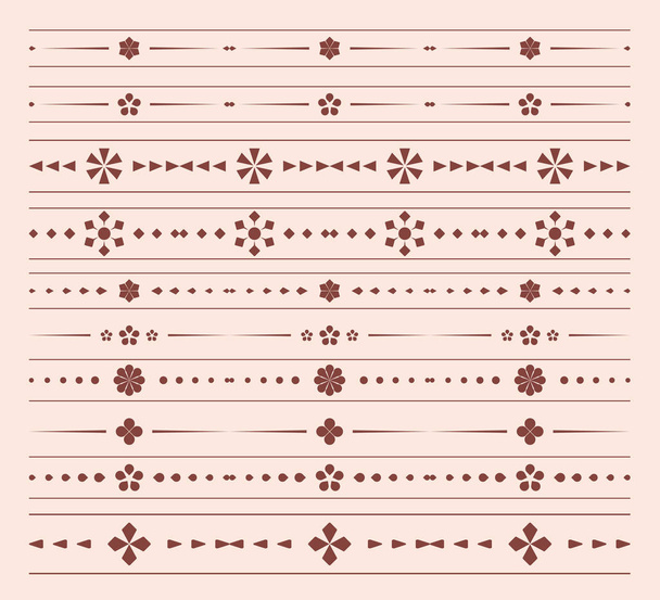 divisores geométricos - conjunto vetorial de ornamentos
 - Vetor, Imagem
