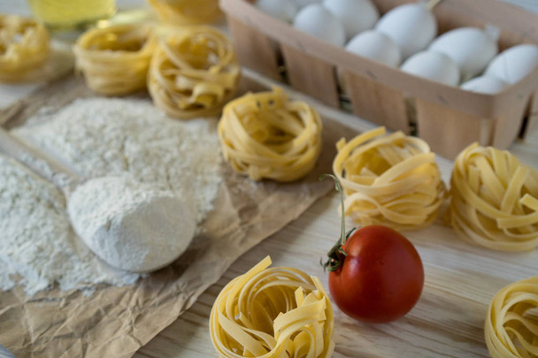 The preparations for making homemade pasta - Photo, Image