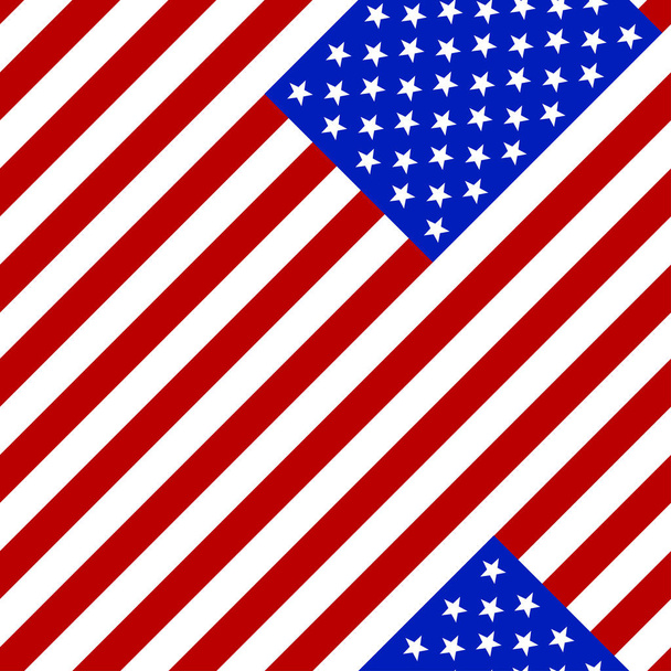 Varrat nélküli mintát. Az Egyesült Államok zászlaja. - Vektor, kép