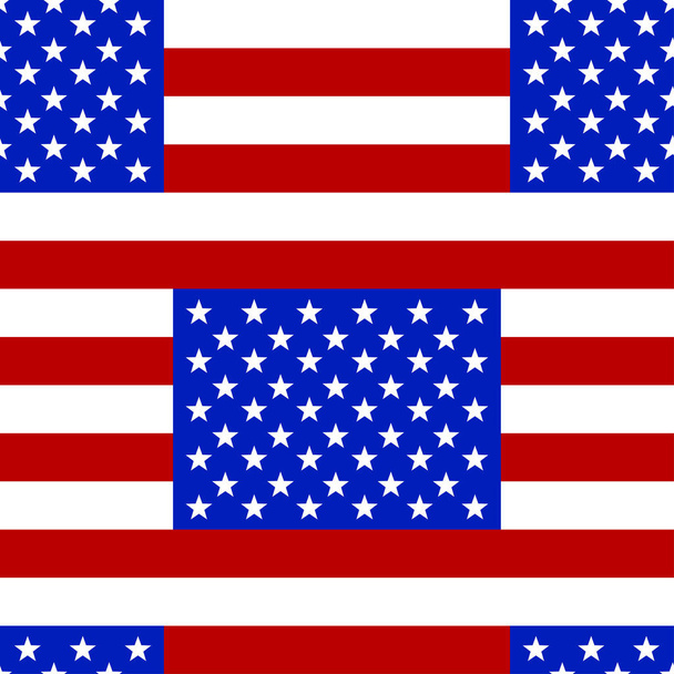 USA zászló. Varrat nélküli mintát. - Vektor, kép