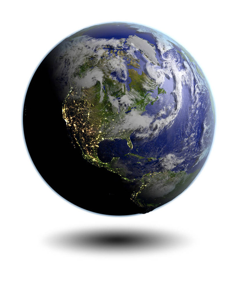 Észak-Amerika az űrből - Fotó, kép