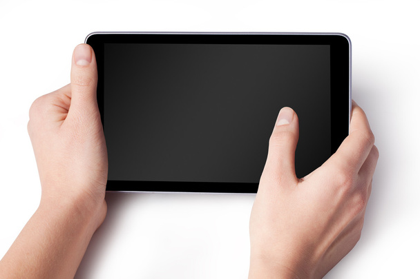 Hands with tablet computer - Photo, image