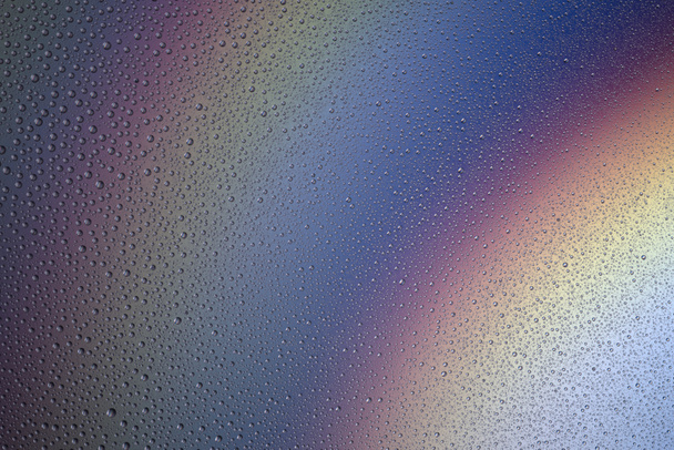 Background of water drops on colorful surface - Photo, Image