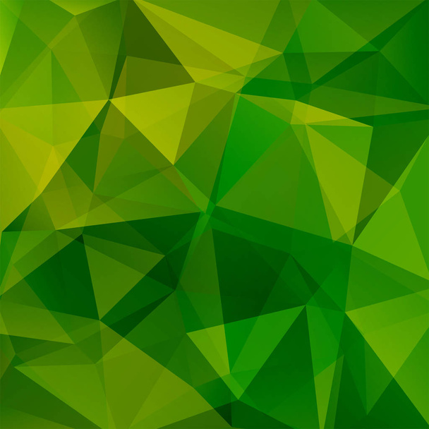 Abstract polygonal vector background. Green geometric vector illustration. Creative design template. - Vektor, obrázek