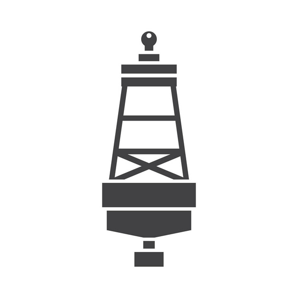 Sea Buoy Icon - Vector, Image