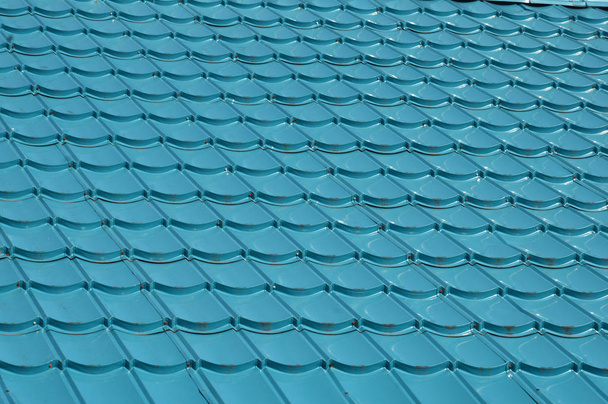 Patrón de azulejos del techo azul
 - Foto, imagen