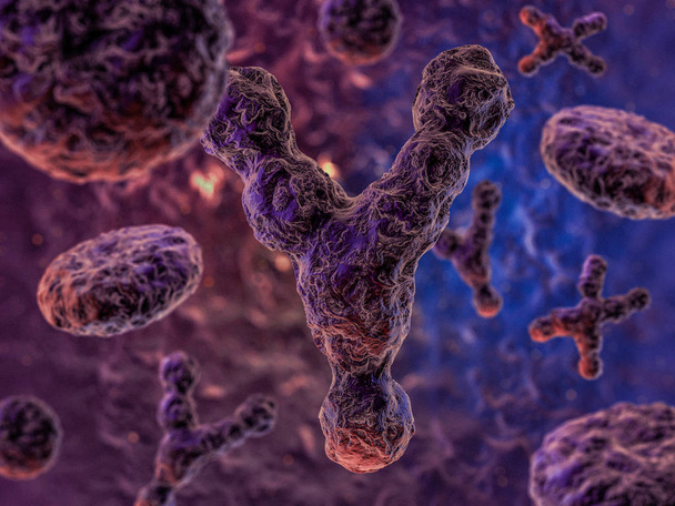 Chromosomes, gene mutation, genetic code. 3D rendering - Photo, Image
