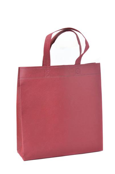 red cloth bag on white background - Photo, Image