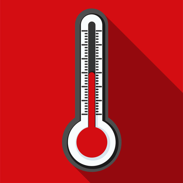 Thermometer simple icon - Vector, Image