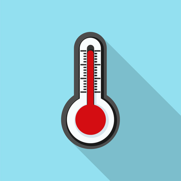 Termometr prosty ikona - Wektor, obraz