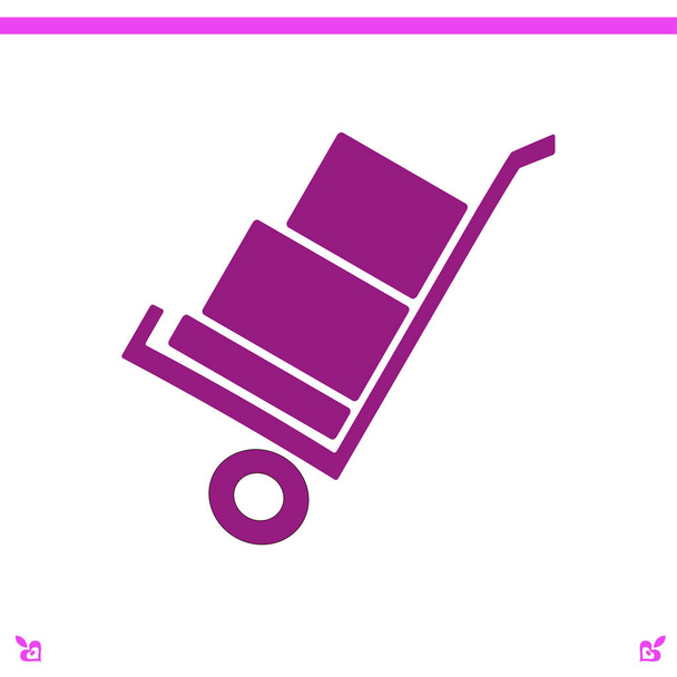 handcart icon   illustration - Vector, Image