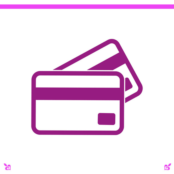 Tarjetas de crédito con icono
  - Vector, Imagen