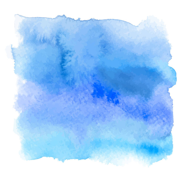 Blue color watercolor hand drawn gradient banner - Vector, Image