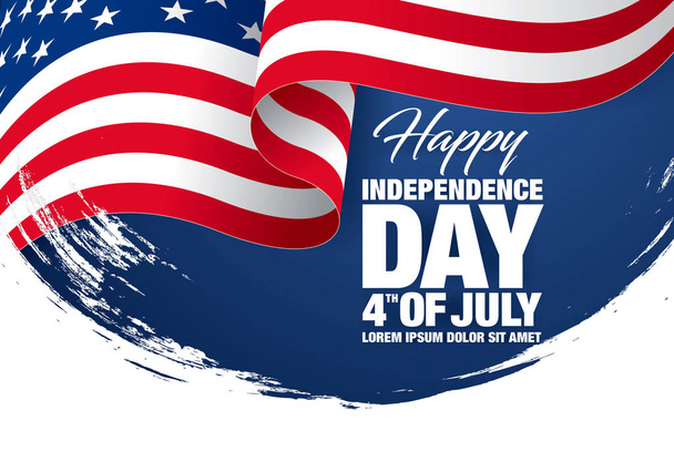 4th of July Independence day  - Vector, imagen