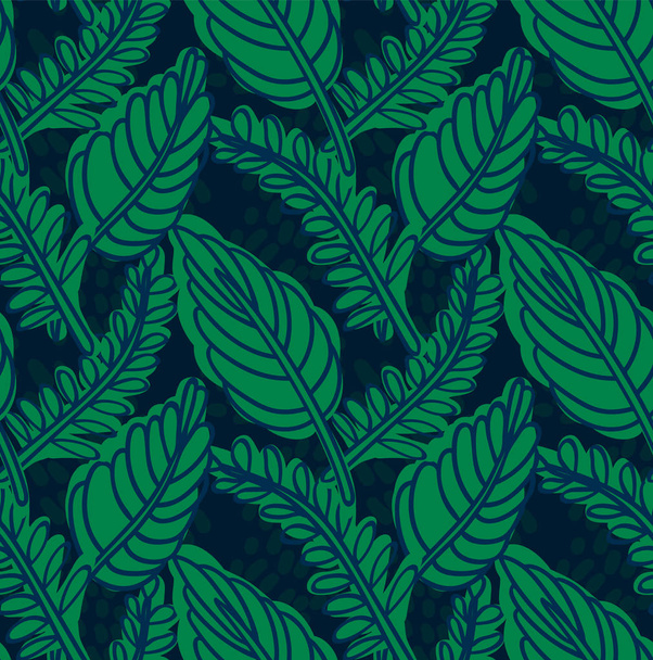Modèle de feuilles tropicales - Vecteur, image