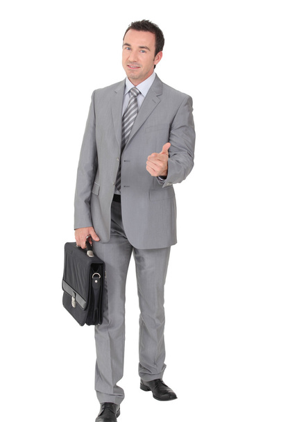 Businessman with thumbs up - Photo, image