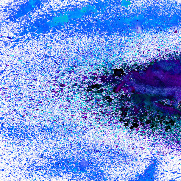 blue blob texture watercolor - Photo, Image