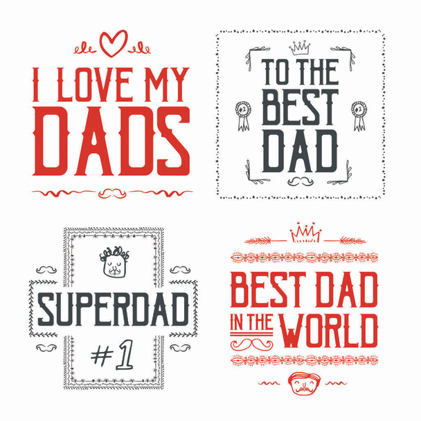 fathers day greeting card - ベクター画像