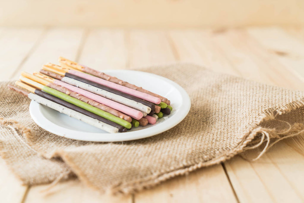 biscuit stick with mixed flavored - Foto, immagini