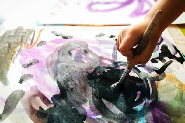 Дитяча ручна фарба аквареллю
 - Фото, зображення