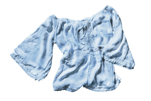 Blue blouse isolated - Photo, image