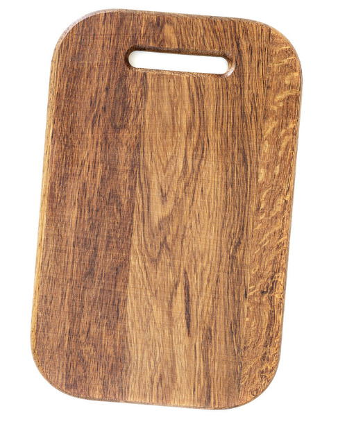 planche à découper en bois de chêne isolé sur blanc
 - Photo, image