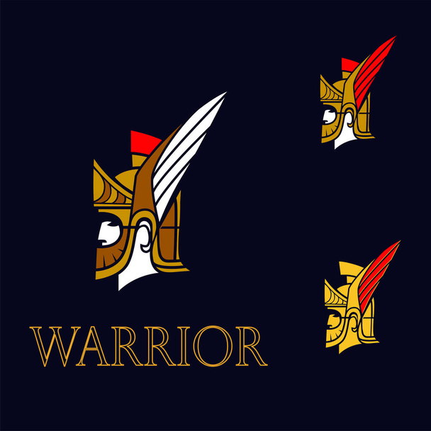 Ancient Spartan warrior - Vector, Image