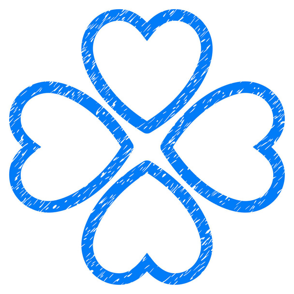 Love Hearts Grunge Icon - Vektor, obrázek