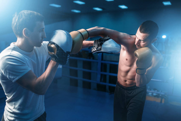 jóvenes boxeadores musculosos
 - Foto, imagen