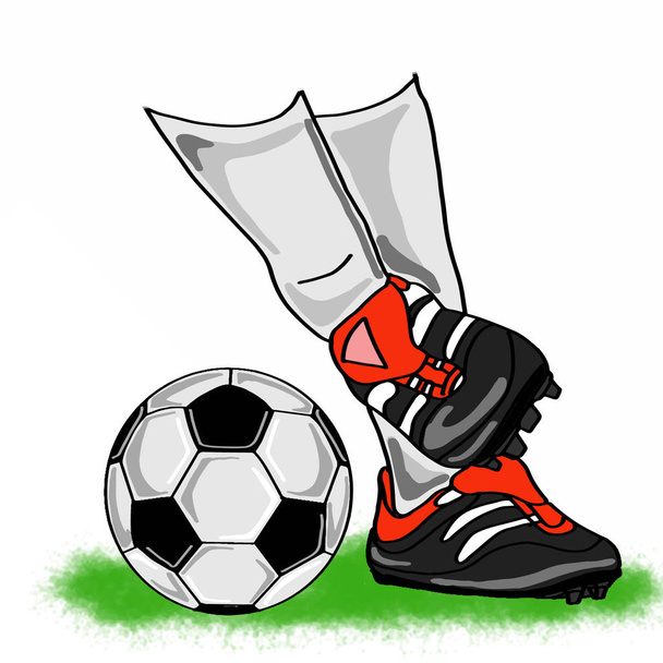 М'яч та спортивне взуття
 - Фото, зображення