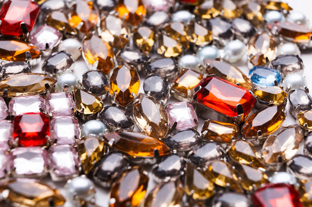 Colorful gemstones variety background - Photo, Image