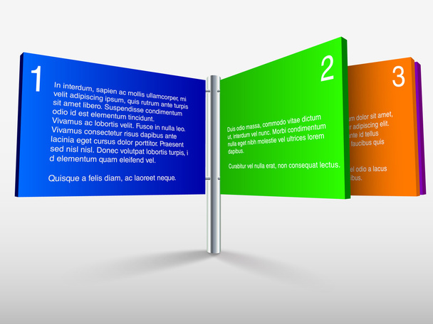Color chat boxes in three steps - Vector, Image