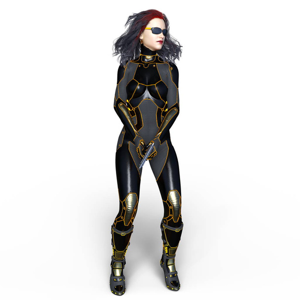 3D CG rendering of a super woman - Foto, Imagen