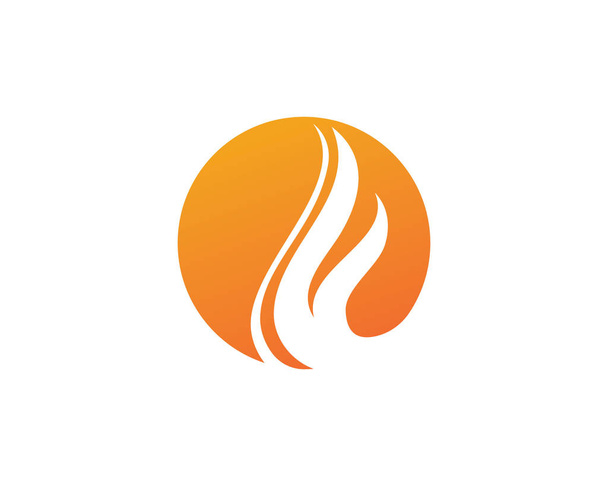炎の性質のロゴやシンボルアイコンテンプレート - ベクター画像
