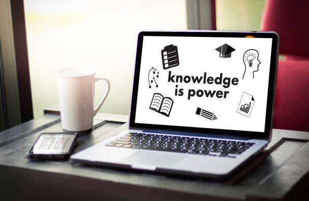 knowledge is power Strategy Plan Teamwork education Training - Φωτογραφία, εικόνα