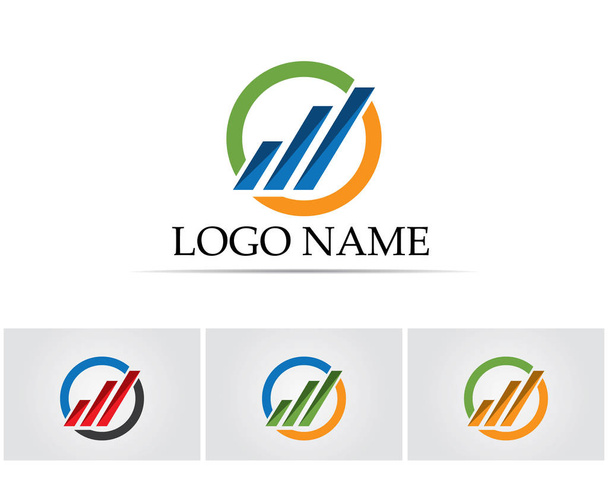 Finanzas logotipo y símbolos vector concepto ilustración - Vector, Imagen