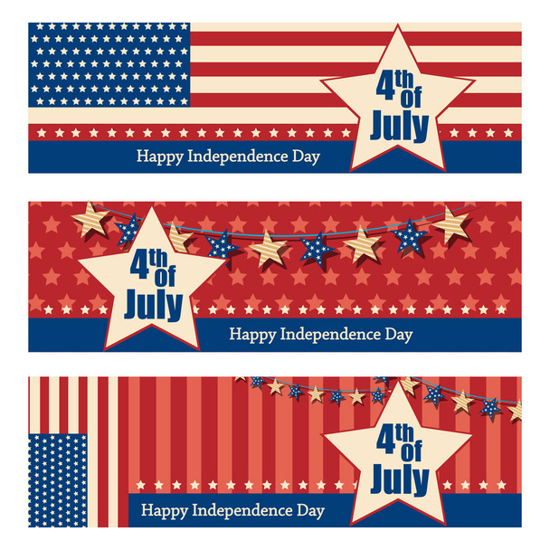 4th July, Independence day of America - Vector, imagen