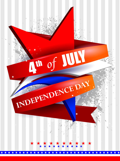 4. Juli, Unabhängigkeitstag Amerikas - Vektor, Bild
