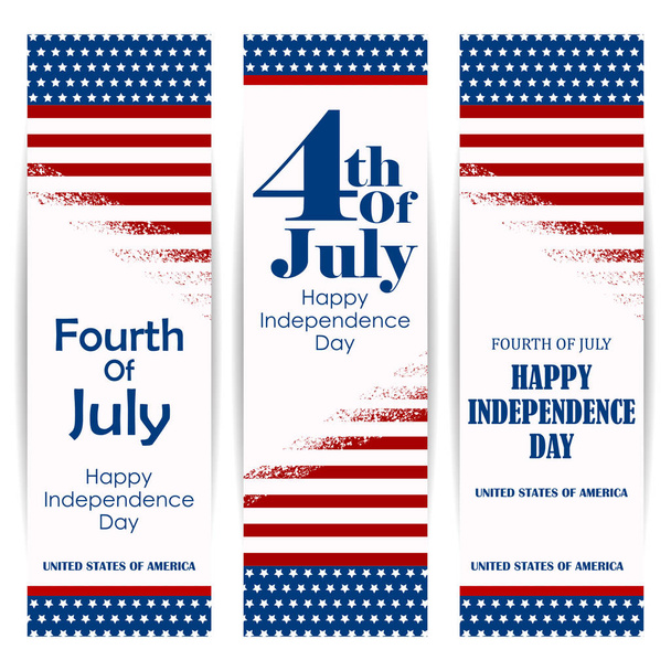 Temmuz 4, Amerika'nın Bağımsızlık günü - Vektör, Görsel