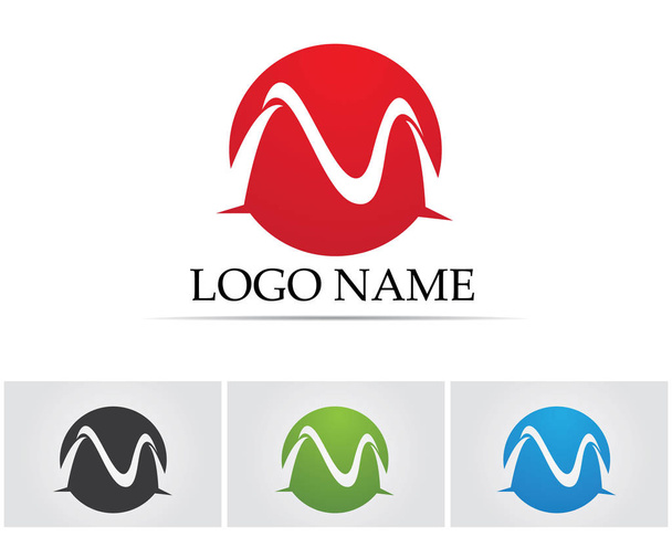 Letra M vector iconos tales logos Plantilla - Vector, Imagen